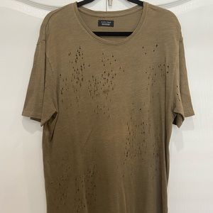 Zara Man Distressed T-Shirt